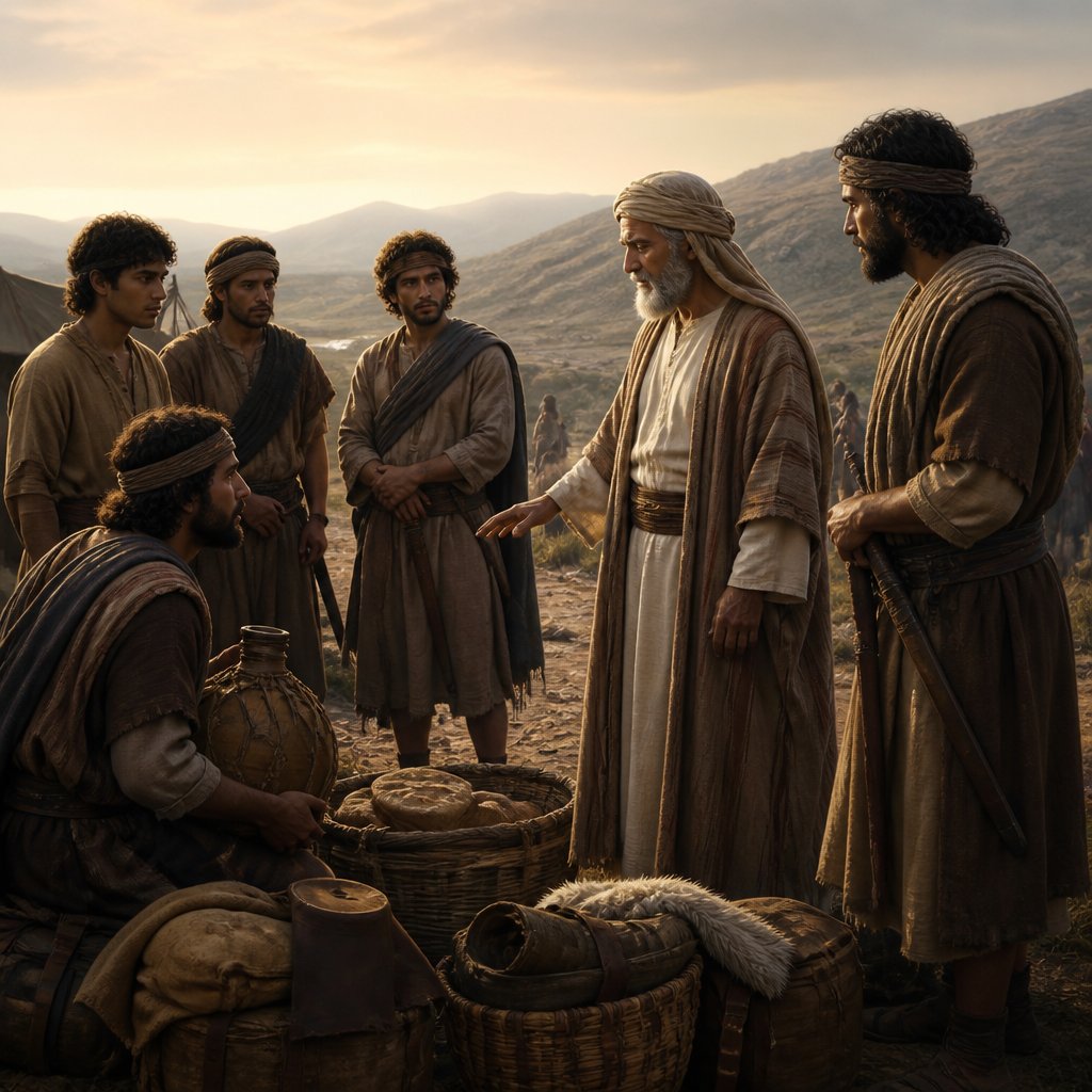 "Save only that which the young men have eaten, and the portion of the men which went with me, Aner, Eshcol, and Mamre; let them take their portion." - Genesis 14:{verse.verse_number}