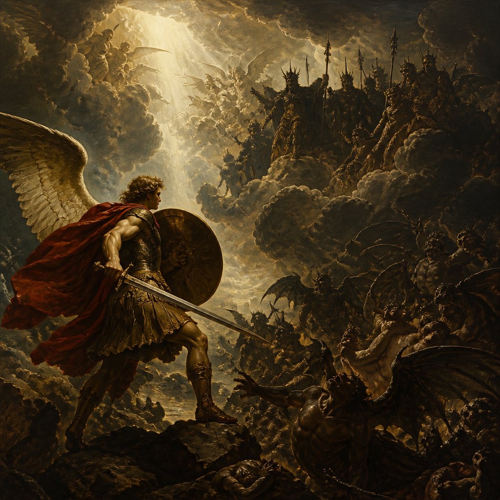Ephesians 6:12 - "For we wrestle not against flesh and blood, but against principalities, against powers, against the rulers of the darkness of this world, against spiritual wickedness in high places."