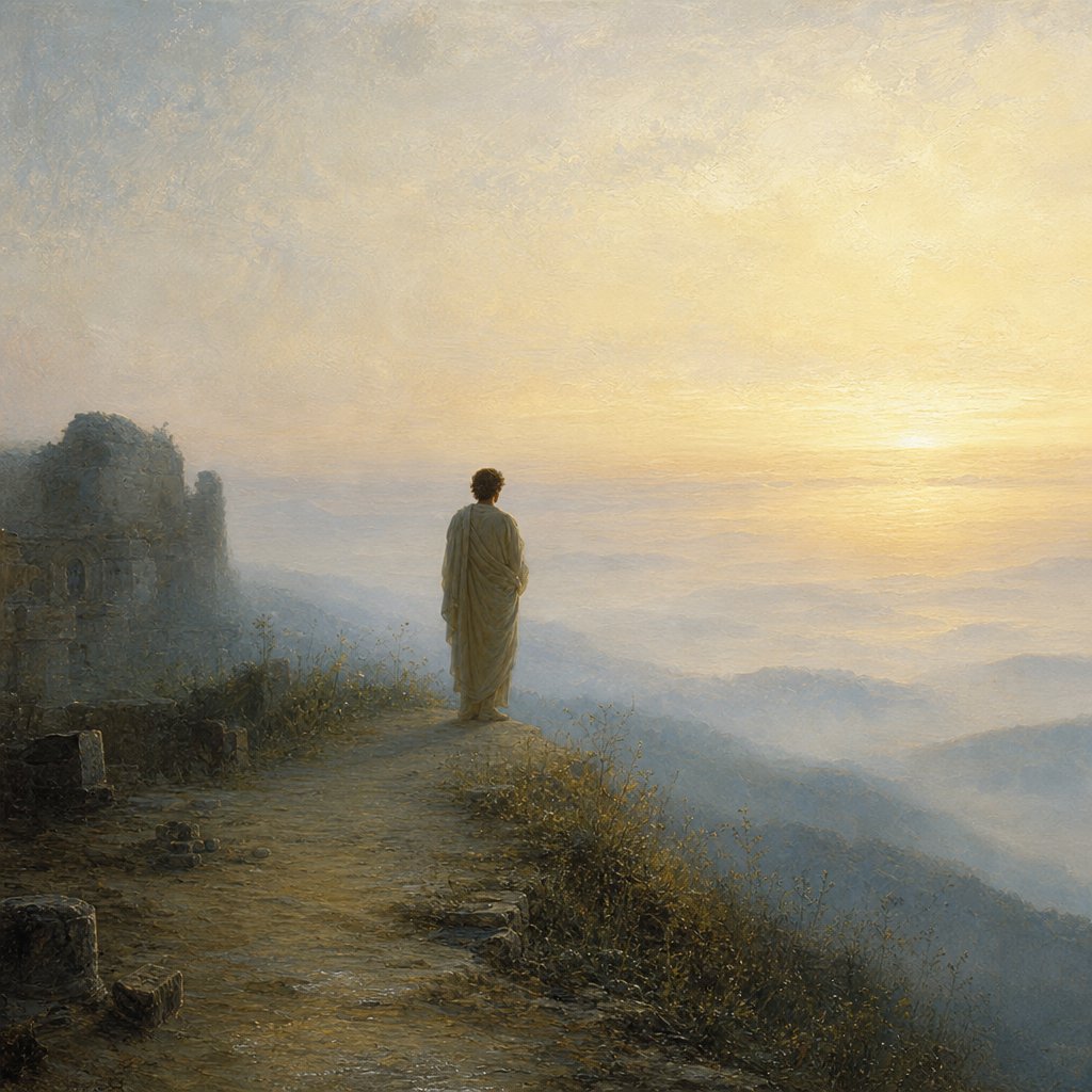 "While we look not at the things which are seen, but at the things which are not seen: for the things which are seen are temporal; but the things which are not seen are eternal." - 2 Corinthians 4:{verse.verse_number}