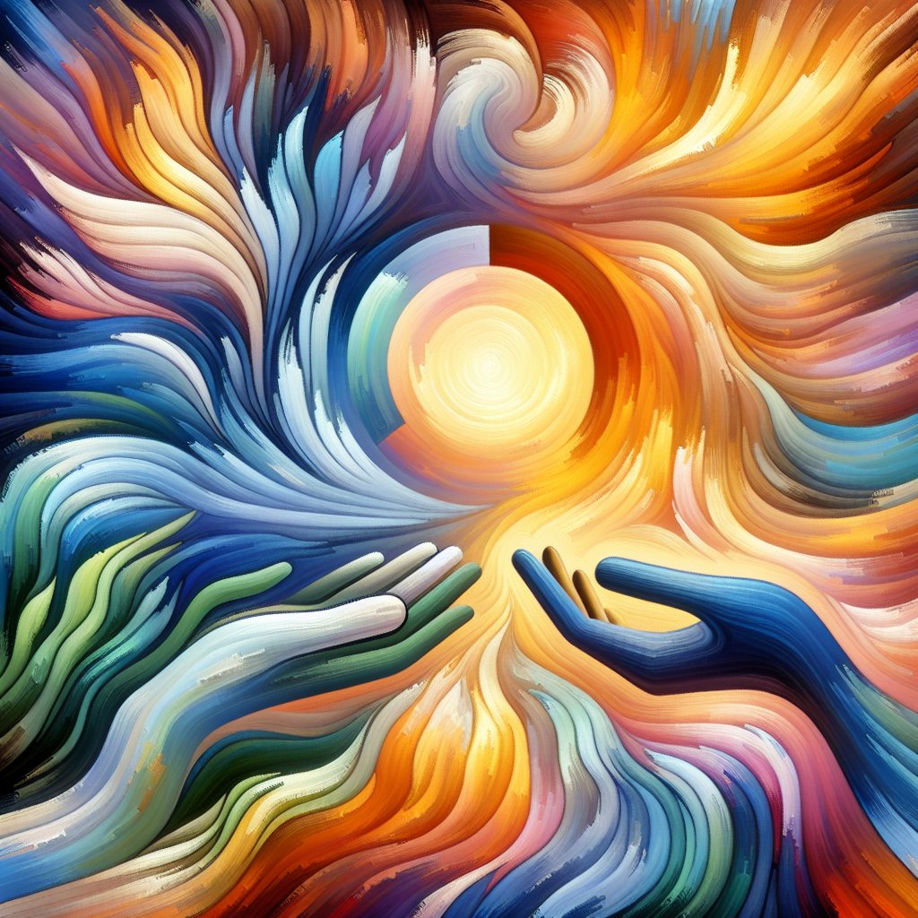 Psalms 145:8 - "The LORD is gracious, and full of compassion; slow to anger, and of great mercy."
A vivid digital art interpretation of Psalms 145:8 - 'The LORD is gracious, and full of compassion; slow to anger, and of great mercy.'. It should symbolize these qualities in an abstract manner, perhaps by using soft, gentle colors for compassion and mercy and brilliant, warm tones to depict grace and patience. Abstract representations like a peaceful ocean for mercy, a warm sun for grace, a gently ticking clock for patience, and two hands reaching out to each other for compassion could be added.