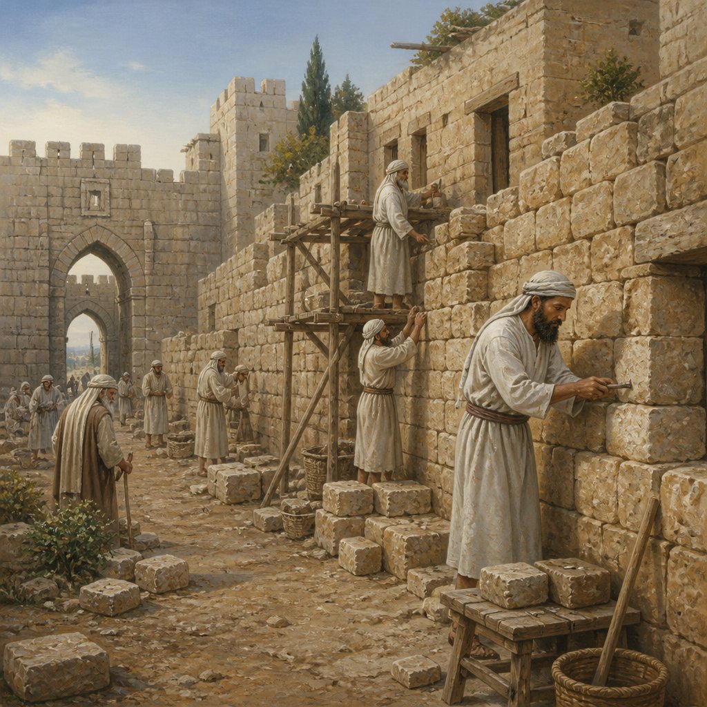 "From above the horse gate repaired the priests, every one over against his house." - Nehemiah 3:{verse.verse_number}