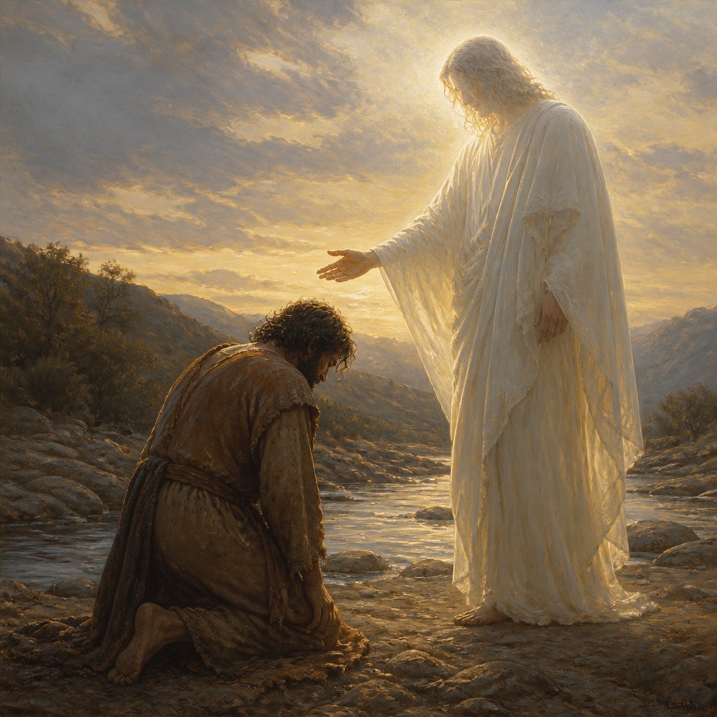 "And Jacob asked him, and said, Tell me, I pray thee, thy name. And he said, Wherefore is it that thou dost ask after my name? And he blessed him there." - Genesis 32:{verse.verse_number}