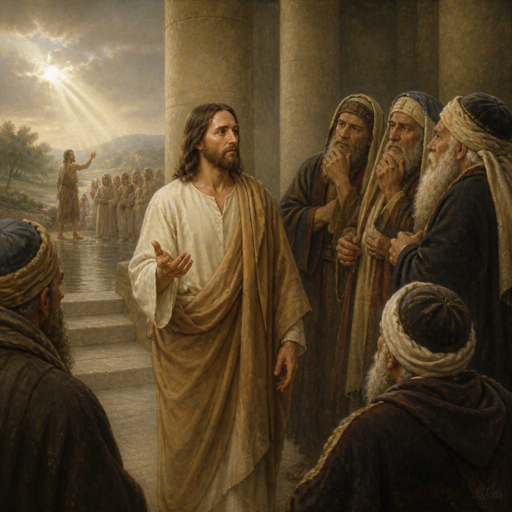 "The baptism of John, was it from heaven, or of men?" - Luke 20:{verse.verse_number}