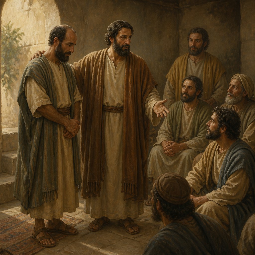 "But Barnabas took him, and brought him to the apostles, and declared unto them how he had seen the Lord in the way, and that he had spoken to him, and how he had preached boldly at Damascus in the name of Jesus." - Acts 9:{verse.verse_number}
