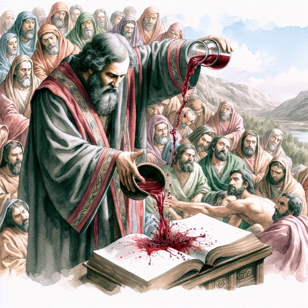 Moses sprinkled the | Bible Art
