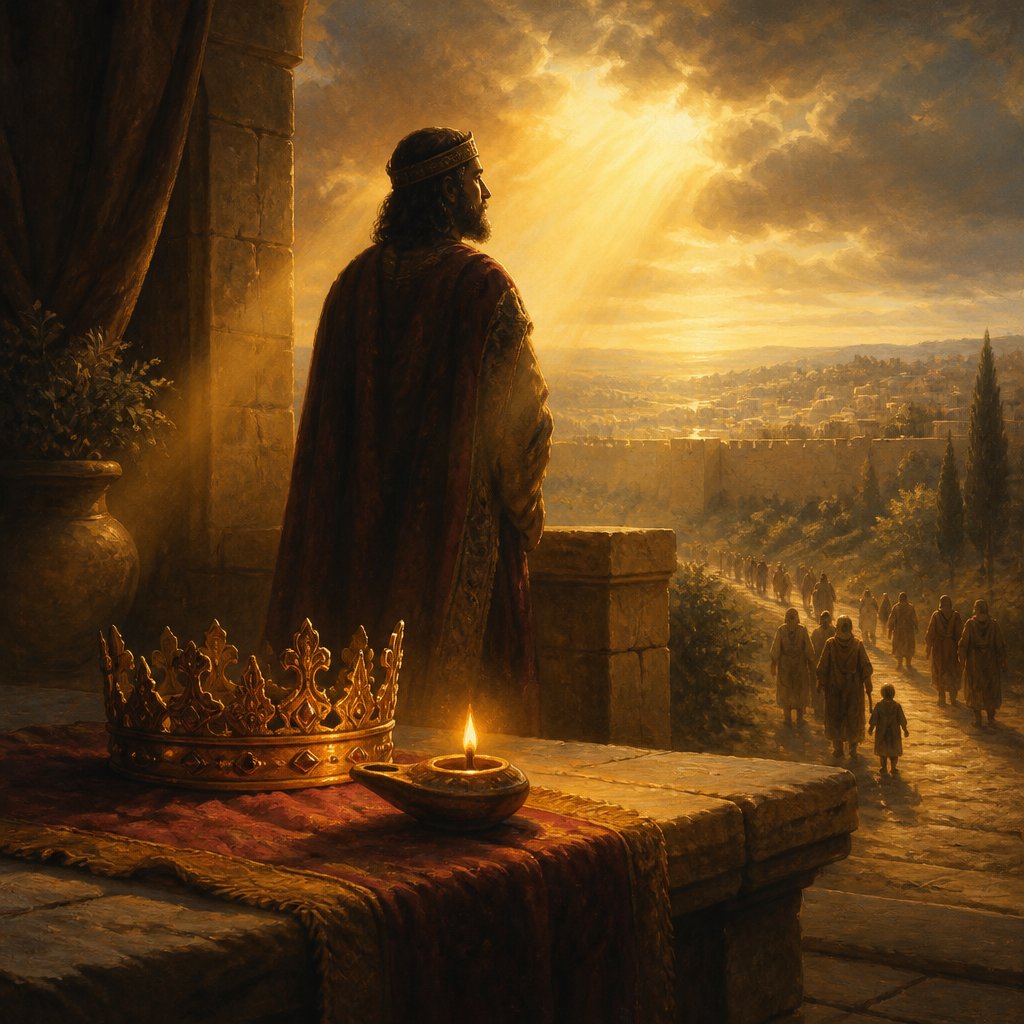 "Howbeit the LORD would not destroy the house of David, because of the covenant that he had made with David, and as he promised to give a light to him and to his sons for ever." - 2 Chronicles 21:{verse.verse_number}