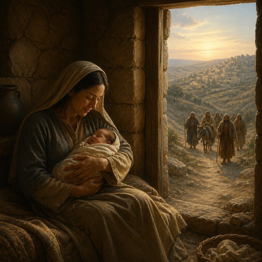 "Therefore will he give them up, until the time that she which travaileth hath brought forth: then the remnant of his brethren shall return unto the children of Israel." - Micah 5:{verse.verse_number}
