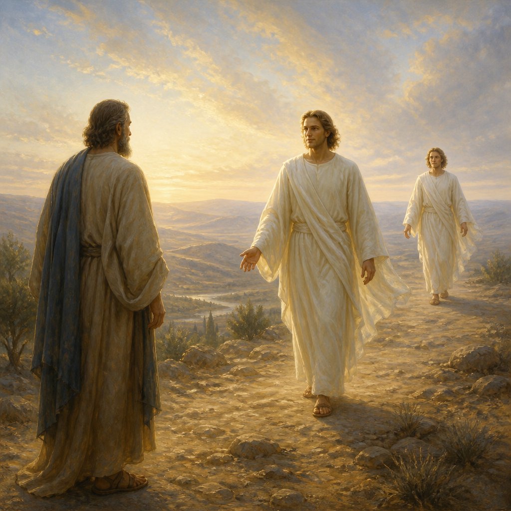 "And, behold, the angel that talked with me went forth, and another angel went out to meet him," - Zechariah 2:3