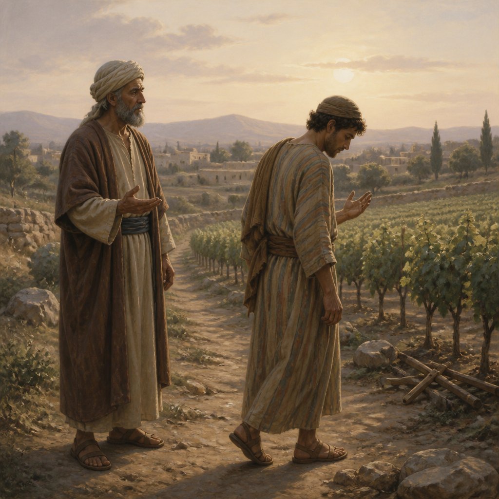 "And he came to the second, and said likewise. And he answered and said, I go, sir: and went not." - Matthew 21:{verse.verse_number}