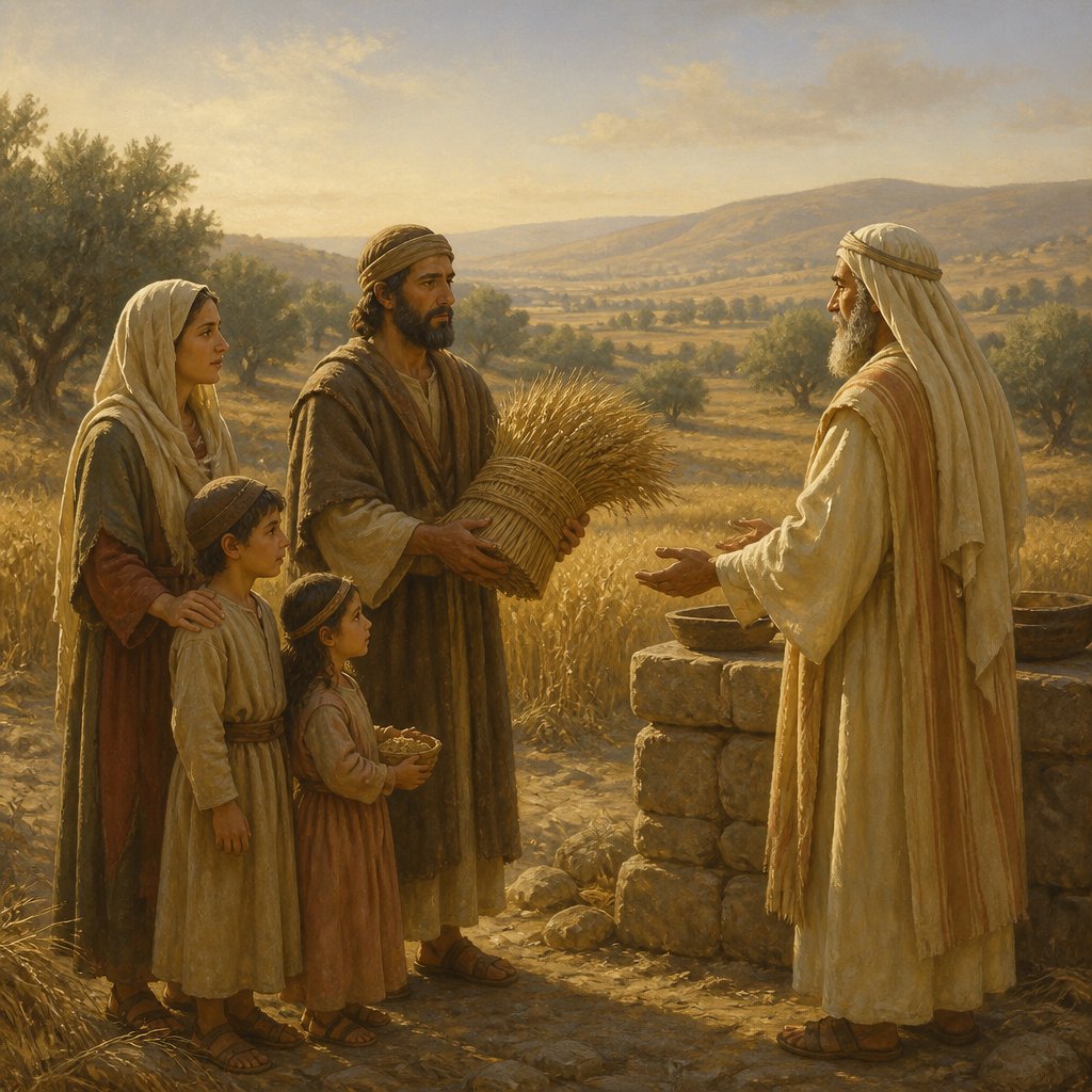 "Speak unto the children of Israel, and say unto them, When ye be come into the land which I give unto you, and shall reap the harvest thereof, then ye shall bring a sheaf of the firstfruits of your harvest unto the priest:" - Leviticus 23:{verse.verse_number}