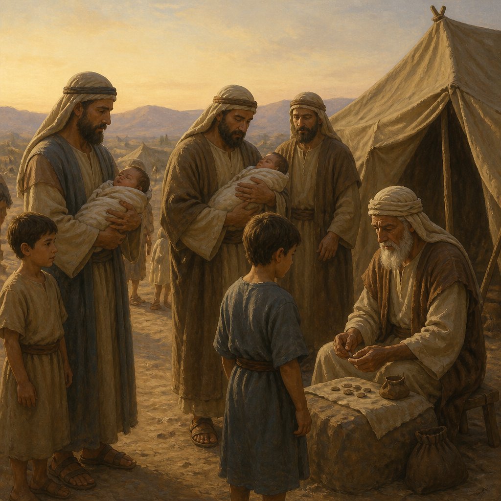 "And those that were numbered of them, according to the number of all the males, from a month old and upward, were six thousand and two hundred." - Numbers 3:34
