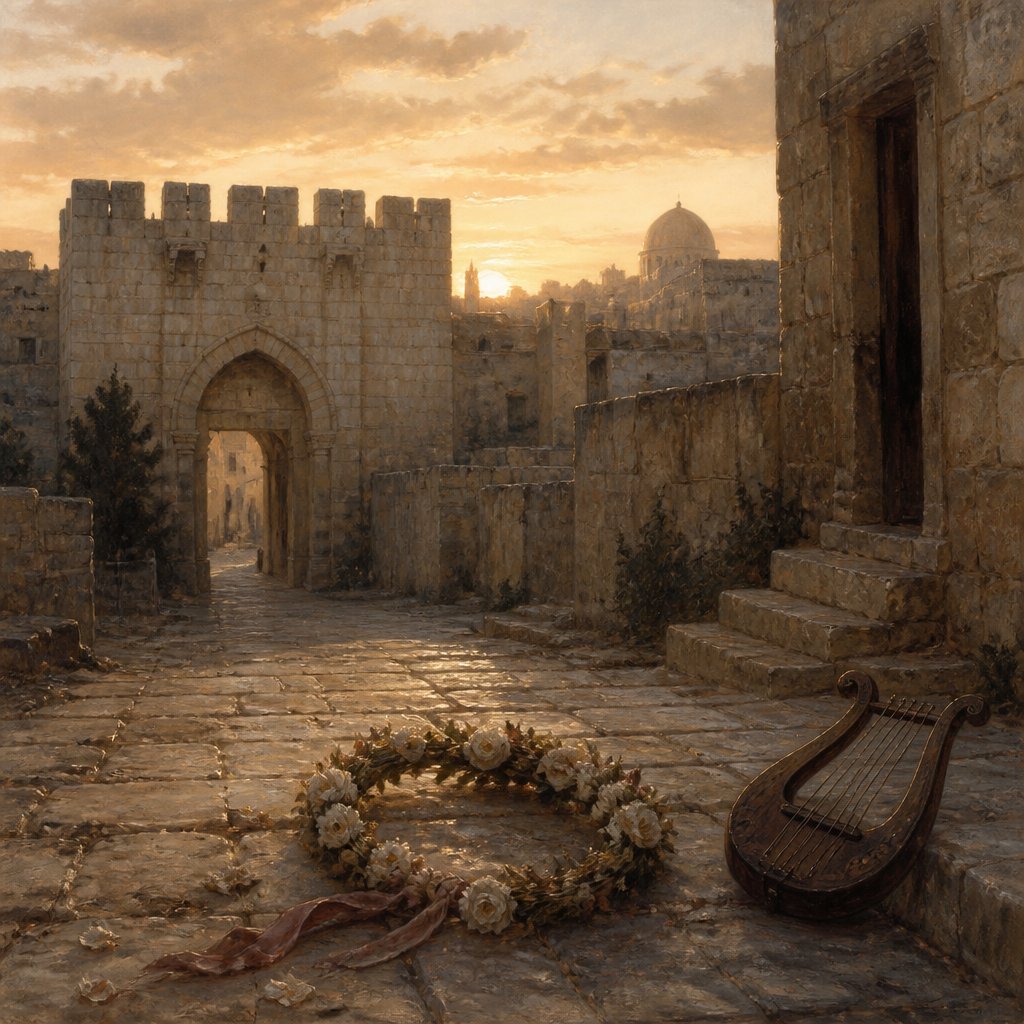 "Then will I cause to cease from the cities of Judah, and from the streets of Jerusalem, the voice of mirth, and the voice of gladness, the voice of the bridegroom, and the voice of the bride: for the land shall be desolate." - Jeremiah 7:{verse.verse_number}