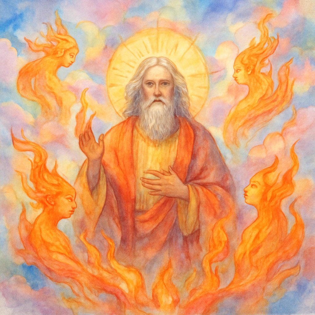 Oromasis God of the Bible Art