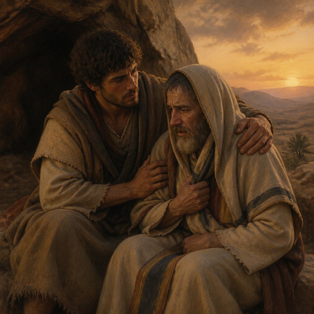 "Abide thou with me, fear not: for he that seeketh my life seeketh thy life: but with me thou shalt be in safeguard." - 1 Samuel 22:{verse.verse_number}