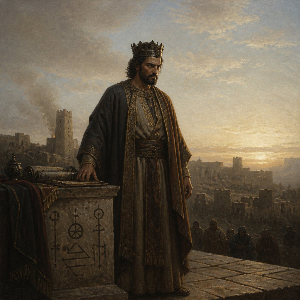 "And in the latter time of their kingdom, when the transgressors are come to the full, a king of fierce countenance, and understanding dark sentences, shall stand up." - Daniel 8:{verse.verse_number}