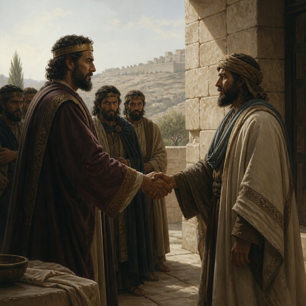 "And after the league made with him he shall work deceitfully: for he shall come up, and shall become strong with a small people." - Daniel 11:{verse.verse_number}