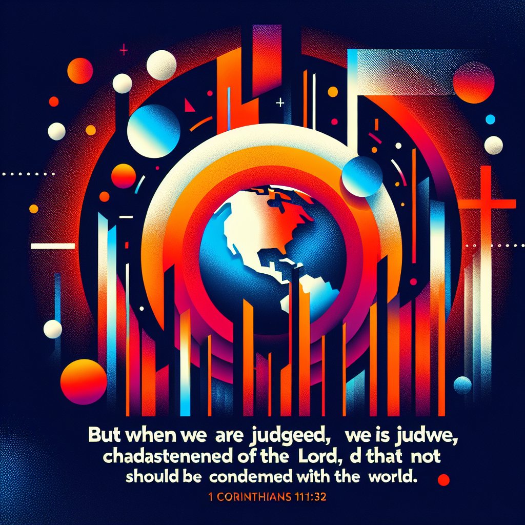 1 Corinthians 11:32 - "But when we are judged, we are chastened of the Lord, that we should not be condemned with the world."