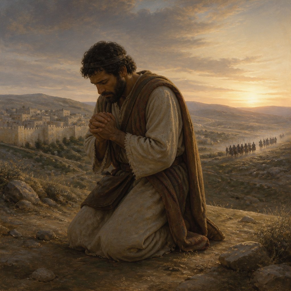 "Then said David, O LORD God of Israel, thy servant hath certainly heard that Saul seeketh to come to Keilah, to destroy the city for my sake." - 1 Samuel 23:{verse.verse_number}