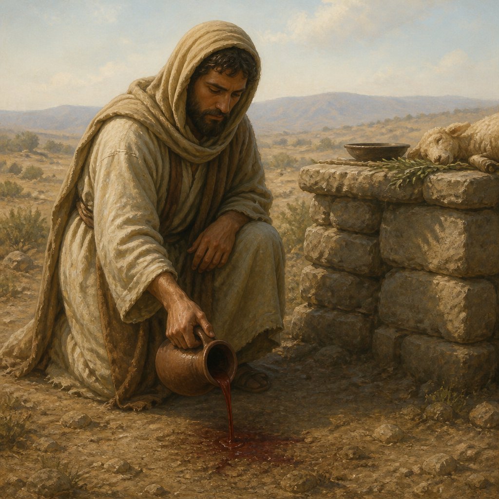 "Only ye shall not eat the blood; ye shall pour it upon the earth as water." - Deuteronomy 12:16