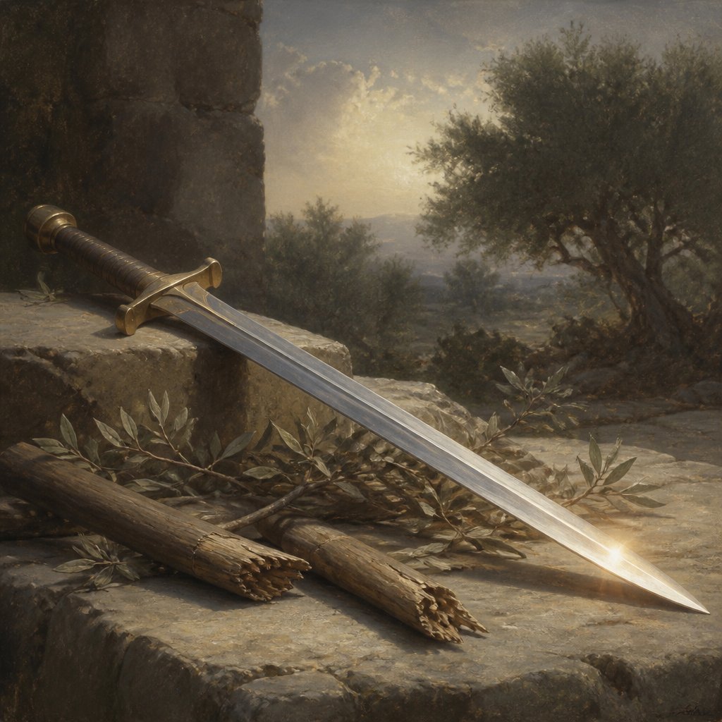 "It is sharpened to make a sore slaughter; it is furbished that it may glitter: should we then make mirth? it contemneth the rod of my son, as every tree." - Ezekiel 21:10