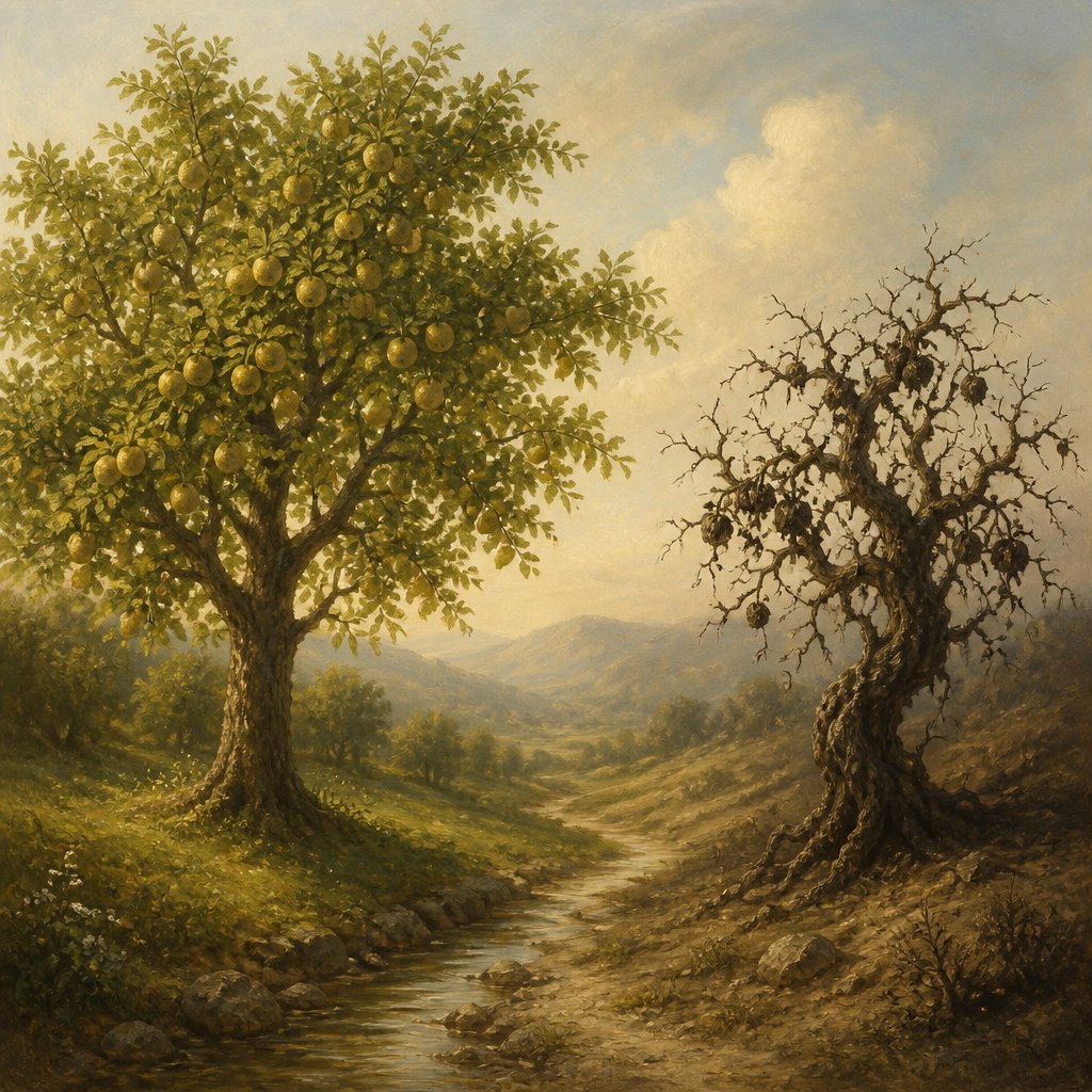 "A good tree cannot bring forth evil fruit, neither can a corrupt tree bring forth good fruit." - Matthew 7:18