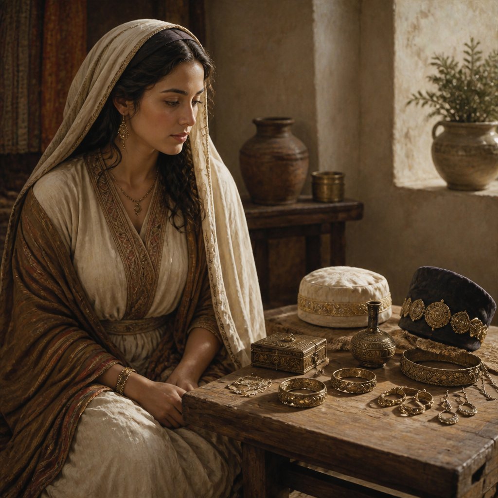 "The bonnets, and the ornaments of the legs, and the headbands, and the tablets, and the earrings," - Isaiah 3:20