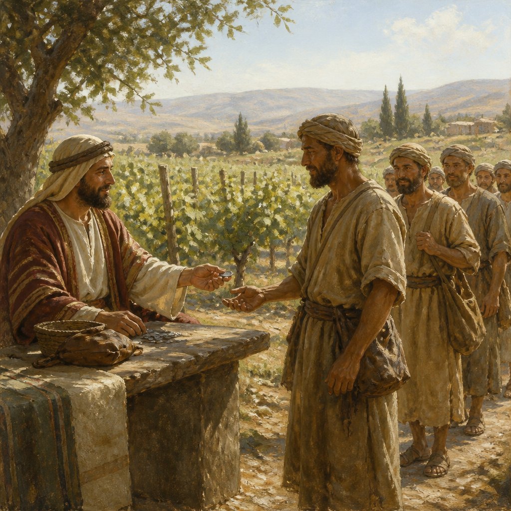 "And when he had agreed with the labourers for a penny a day, he sent them into his vineyard." - Matthew 20:2