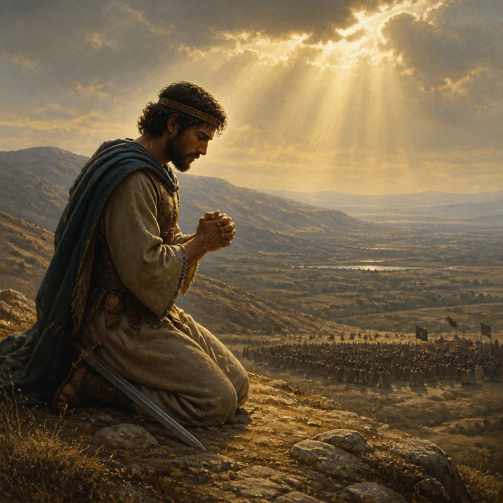 "And David enquired of the LORD, saying, Shall I go up to the Philistines? wilt thou deliver them into mine hand? And the LORD said unto David, Go up: for I will doubtless deliver the Philistines into thine hand." - 2 Samuel 5:{verse.verse_number}