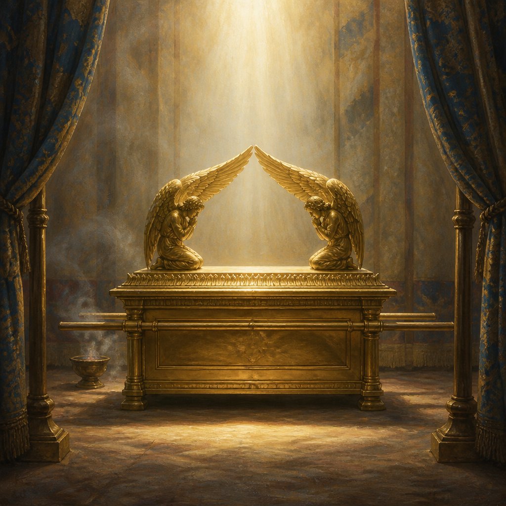 "And there I will meet with thee, and I will commune with thee from above the mercy seat, from between the two cherubims which are upon the ark of the testimony, of all things which I will give thee in commandment unto the children of Israel." - Exodus 25:22