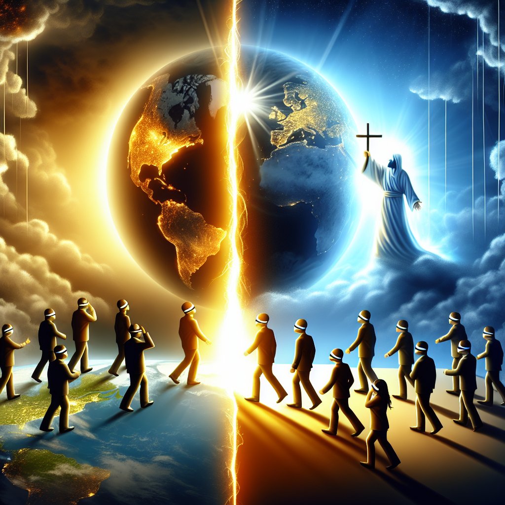 2 Corinthians 4:4 - "In whom the god of this world hath blinded the minds of them which believe not, lest the light of the glorious gospel of Christ, who is the image of God, should shine unto them."