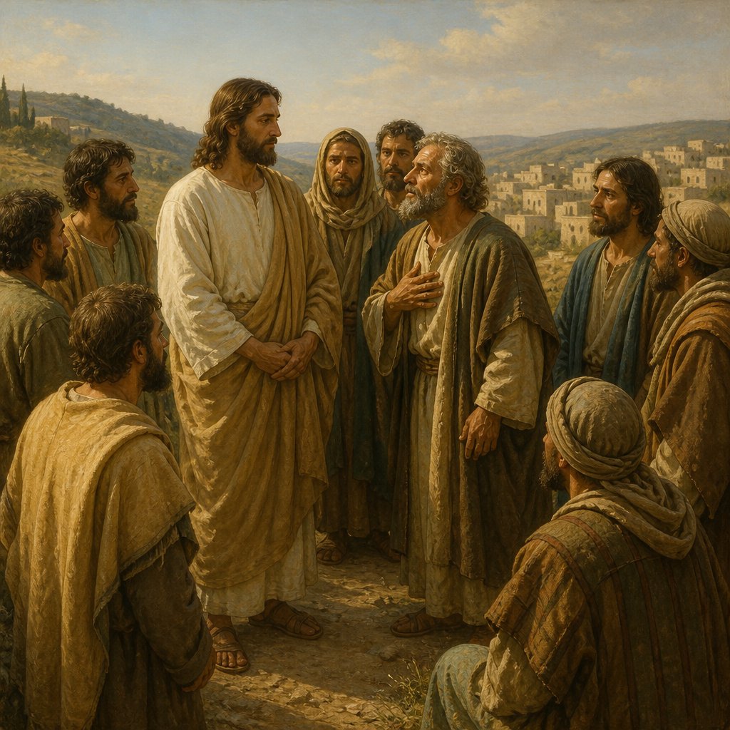 "And he saith unto them, But whom say ye that I am? And Peter answereth and saith unto him, Thou art the Christ." - Mark 8:{verse.verse_number}