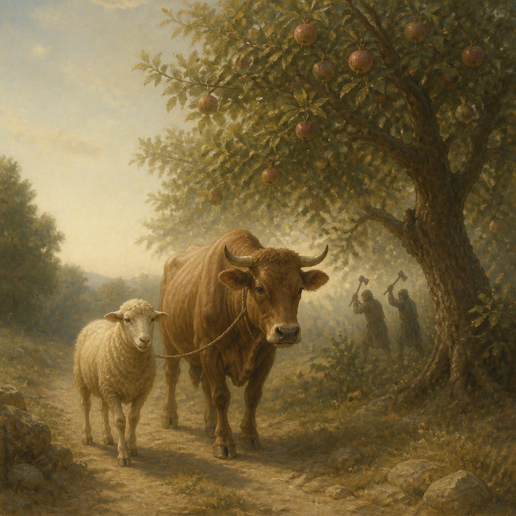 "But I was like a lamb or an ox that is brought to the slaughter; and I knew not that they had devised devices against me, saying, Let us destroy the tree with the fruit thereof, and let us cut him off from the land of the living, that his name may be no more remembered." - Jeremiah 11:19