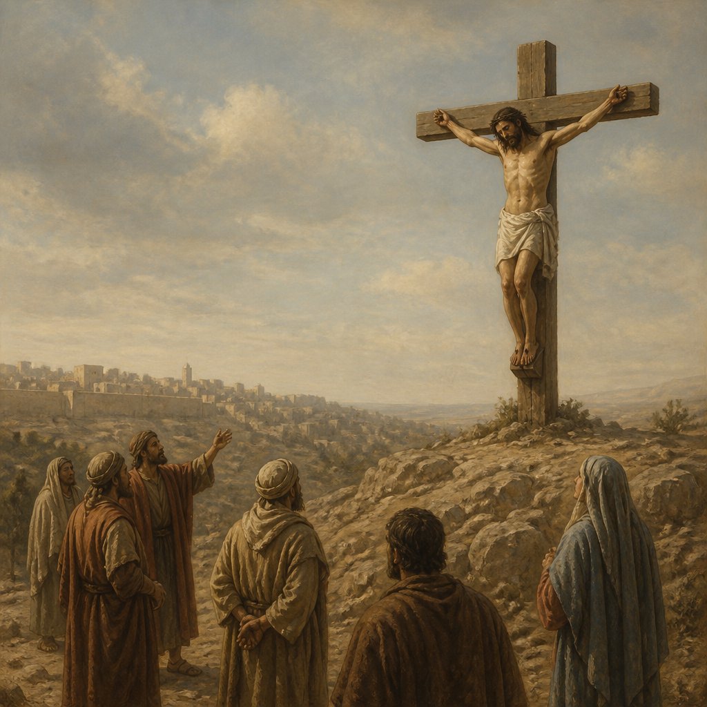 "And they that passed by railed on him, wagging their heads, and saying, Ah, thou that destroyest the temple, and buildest it in three days," - Mark 15:{verse.verse_number}