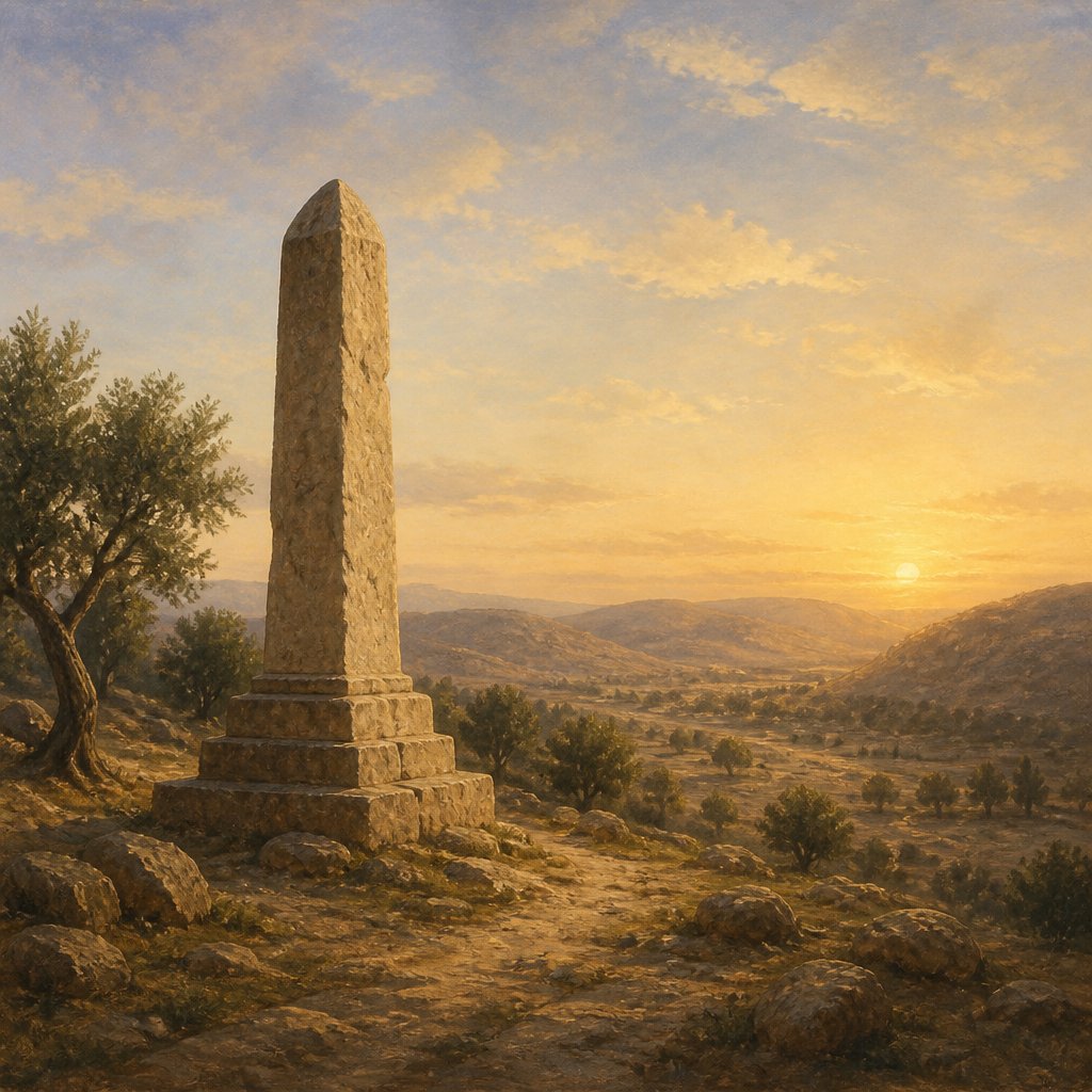 "Now Absalom in his lifetime had taken and reared up for himself a pillar, which is in the king’s dale: for he said, I have no son to keep my name in remembrance: and he called the pillar after his own name: and it is called unto this day, Absalom’s place." - 2 Samuel 18:{verse.verse_number}