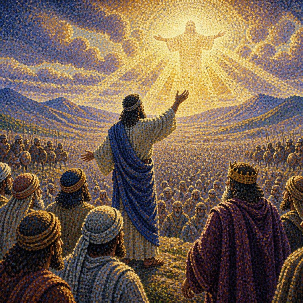 1Then upon Jahaziel came the Spirit of the Lord in the midst of the congregation; And he said, Hearken ye, all Judah, and ye inhabitants of Jerusalem, and thou king Jehoshaphat, Thus saith the Lord unto you, Be not afraid nor dismayed by reason of this great multitude; for the battle is not yours, but God’s.