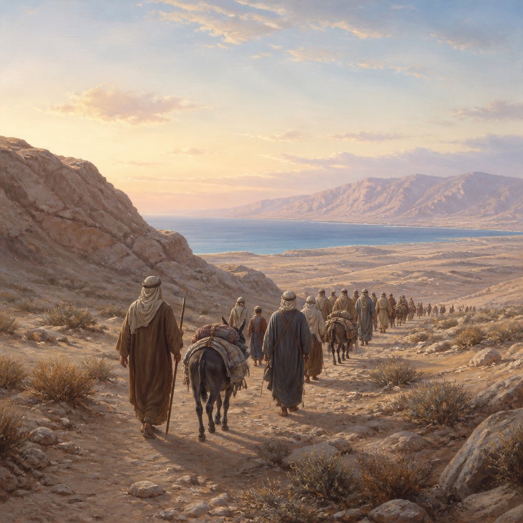 "Then we turned, and took our journey into the wilderness by the way of the Red sea, as the LORD spake unto me: and we compassed mount Seir many days." - Deuteronomy 2:{verse.verse_number}