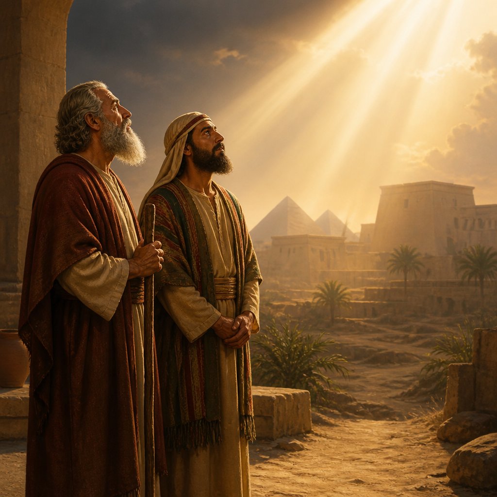 "And the LORD spake unto Moses and Aaron in the land of Egypt, saying," - Exodus 12:1