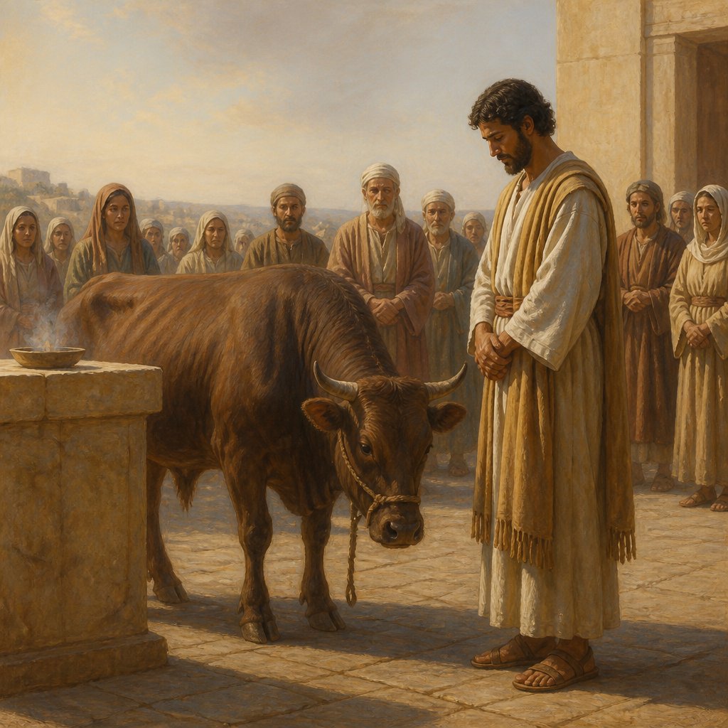 "And upon that day shall the prince prepare for himself and for all the people of the land a bullock for a sin offering." - Ezekiel 45:22