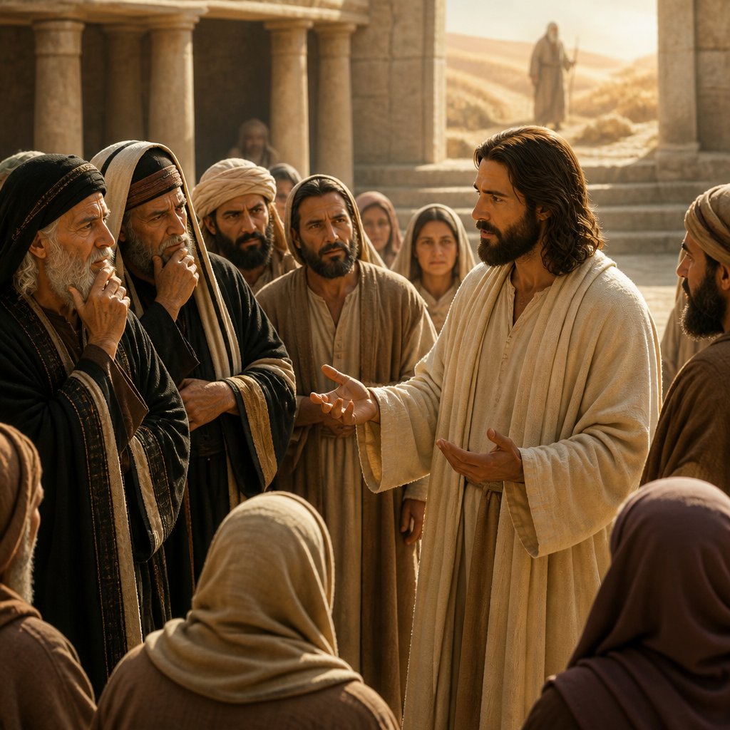 "They answered and said unto him, Abraham is our father. Jesus saith unto them, If ye were Abraham's children, ye would do the works of Abraham." - John 8:{verse.verse_number}