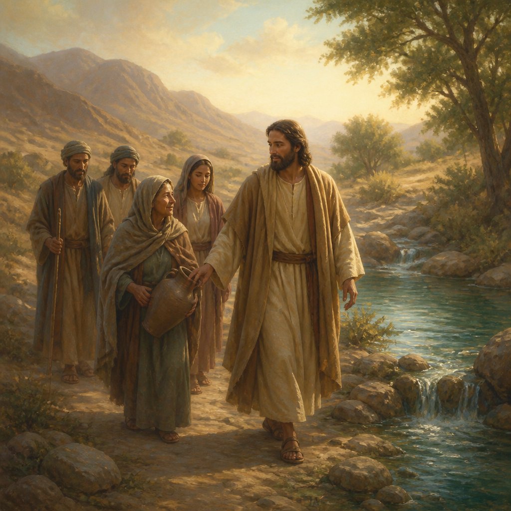 "They shall not hunger nor thirst; neither shall the heat nor sun smite them: for he that hath mercy on them shall lead them, even by the springs of water shall he guide them." - Isaiah 49:{verse.verse_number}