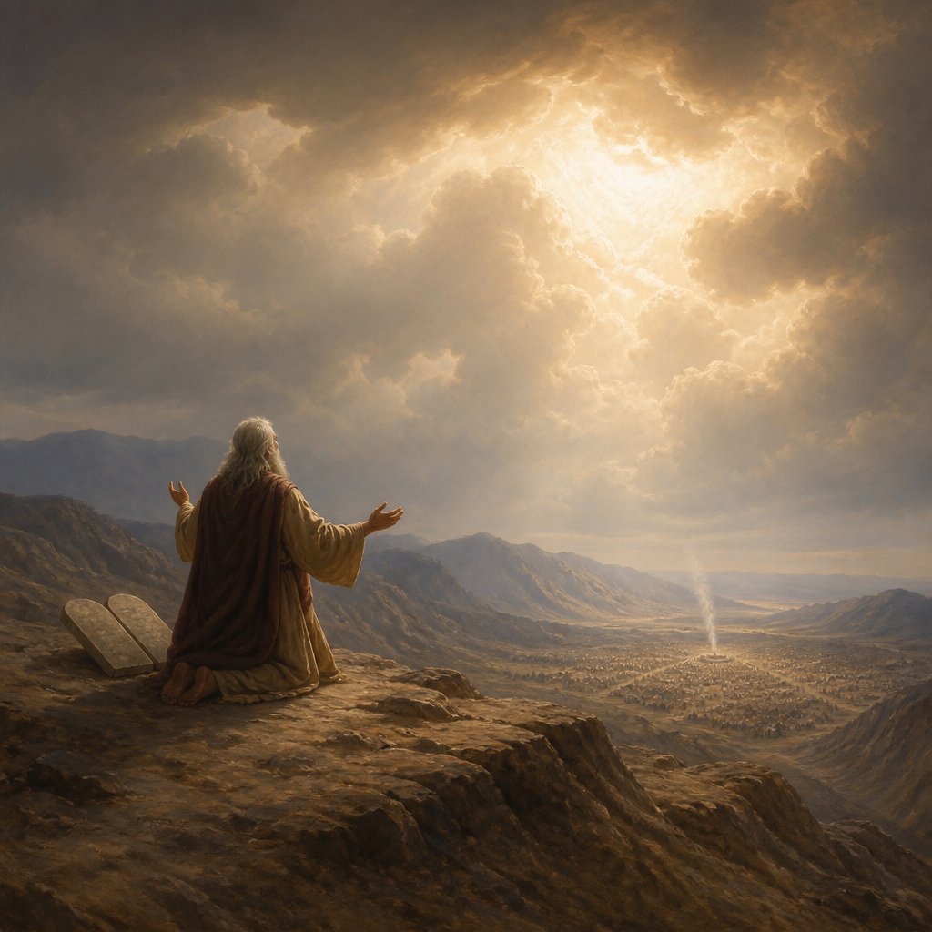 "Let me alone, that I may destroy them, and blot out their name from under heaven: and I will make of thee a nation mightier and greater than they." - Deuteronomy 9:14