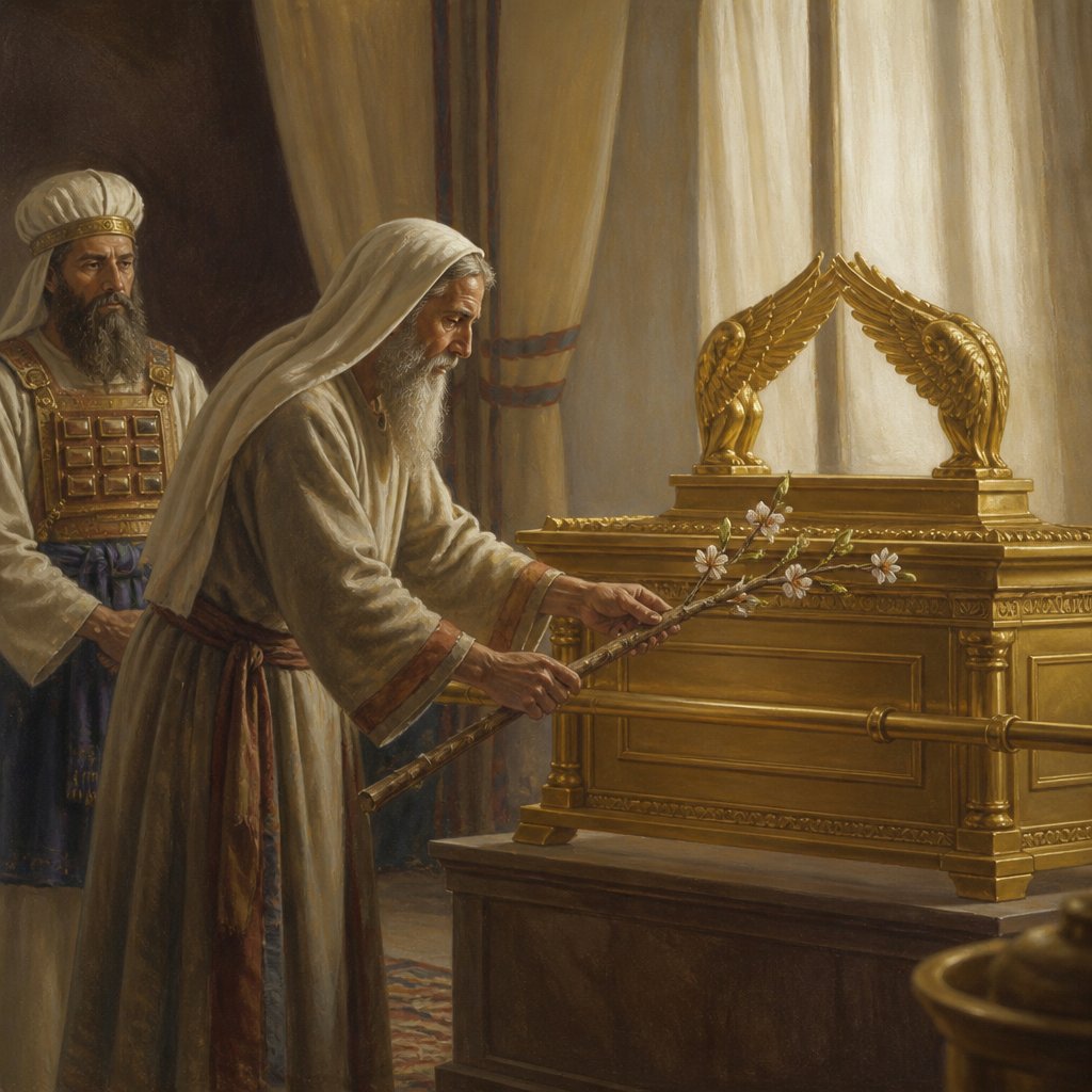 "¶ And the LORD said unto Moses, Bring Aaron's rod again before the testimony, to be kept for a token against the rebels; and thou shalt quite take away their murmurings from me, that they die not." - Numbers 17:10