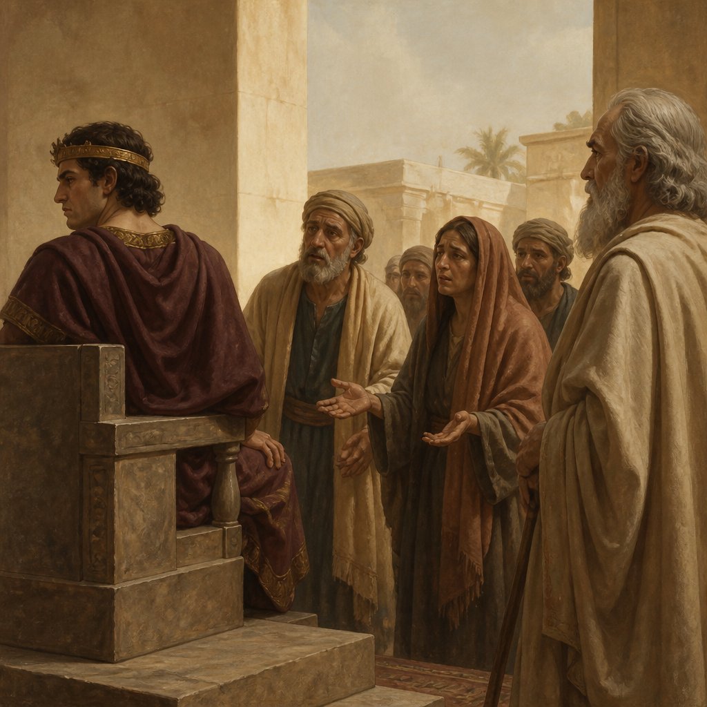 "So the king hearkened not unto the people: for the cause was of God, that the LORD might perform his word, which he spake by the hand of Ahijah the Shilonite to Jeroboam the son of Nebat." - 2 Chronicles 10:{verse.verse_number}