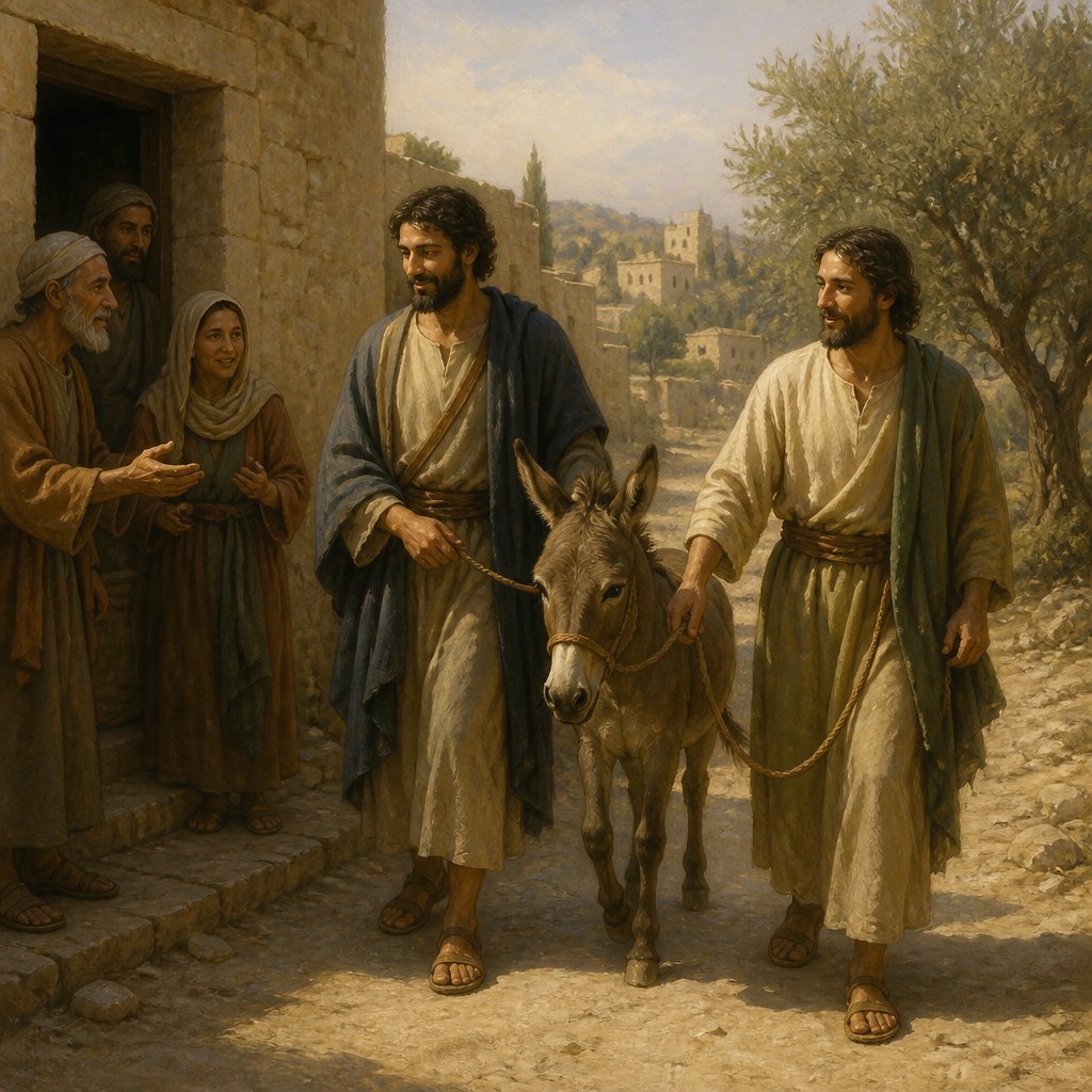 "And they said unto them even as Jesus had commanded: and they let them go." - Mark 11:6