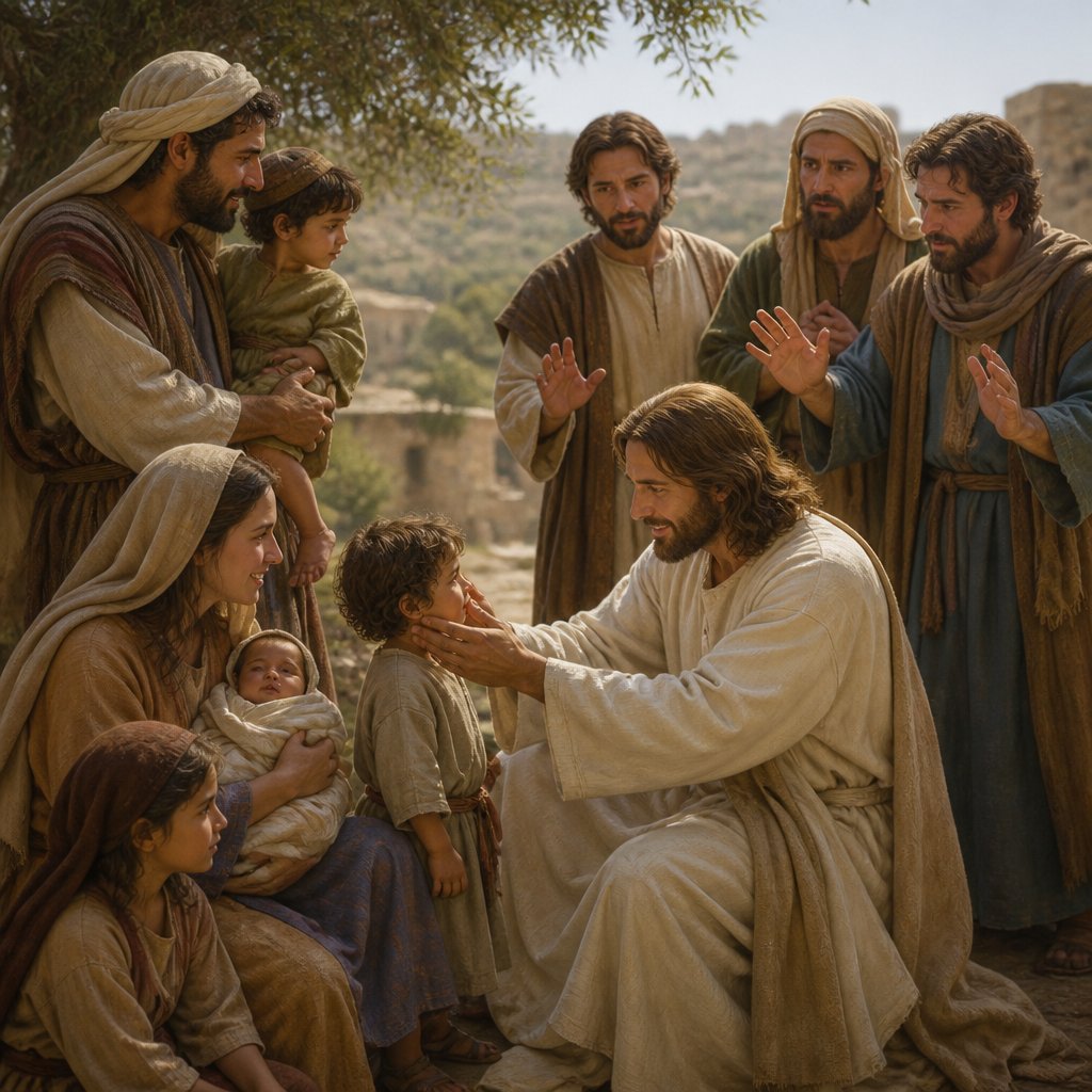 "And they brought unto him also infants, that he would touch them: but when his disciples saw it, they rebuked them." - Luke 18:15