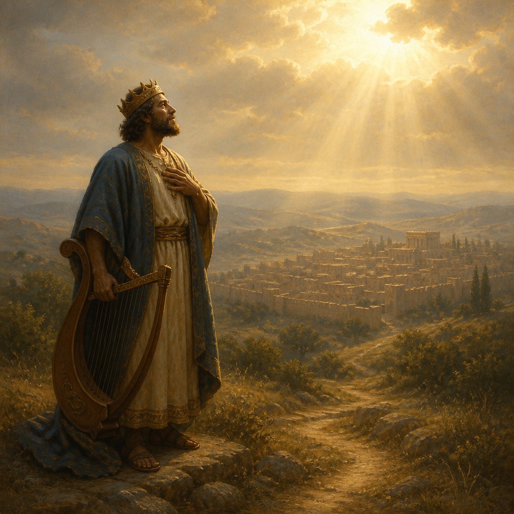 "Great deliverance giveth he to his king; and sheweth mercy to his anointed, to David, and to his seed for evermore." - Psalms 18:{verse.verse_number}