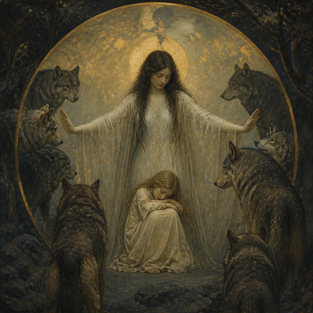 No wolf may touch you logo
