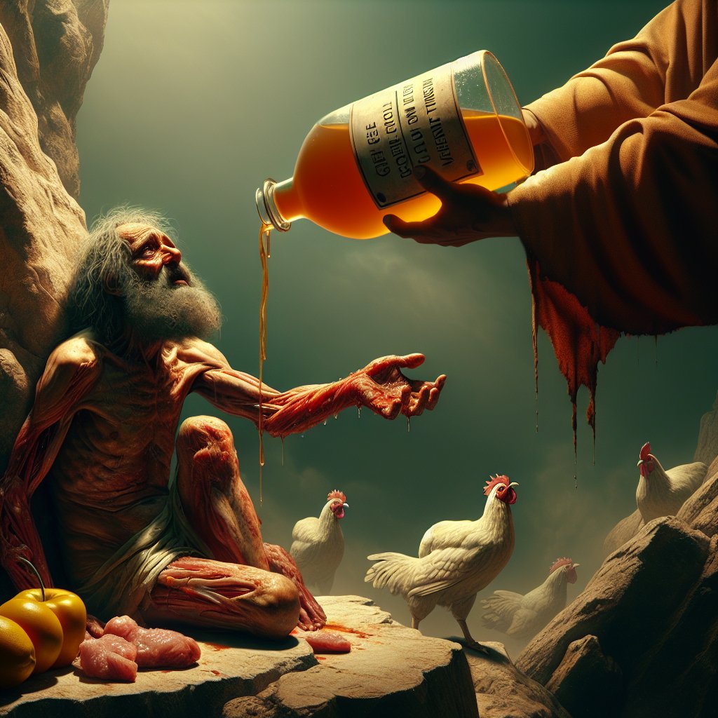 Psalms 69:21 - "They gave me also gall for my meat; and in my thirst they gave me vinegar to drink."