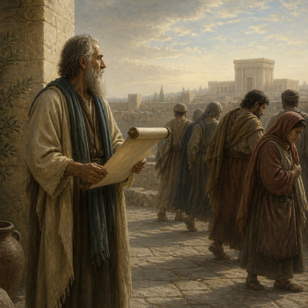 "¶ Therefore thus saith the LORD of hosts; Because ye have not heard my words," - Jeremiah 25:{verse.verse_number}
