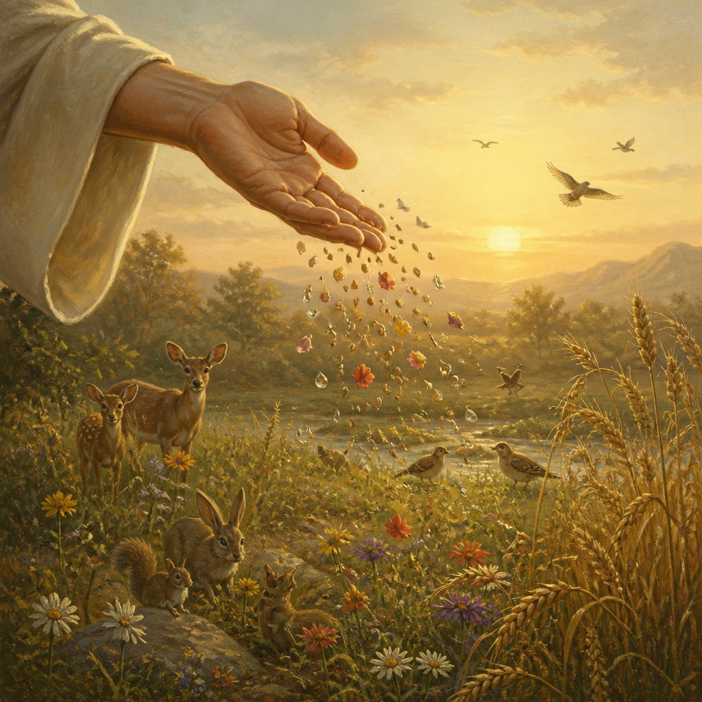 "Thou openest thine hand, and satisfiest the desire of every living thing." - Psalms 145:16